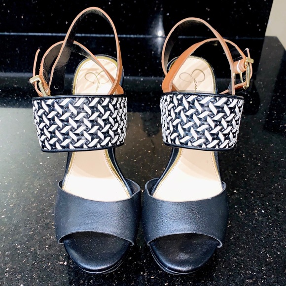 Jessica Simpson platform Wedge heels womens size 6/7 - Picture 3 of 6